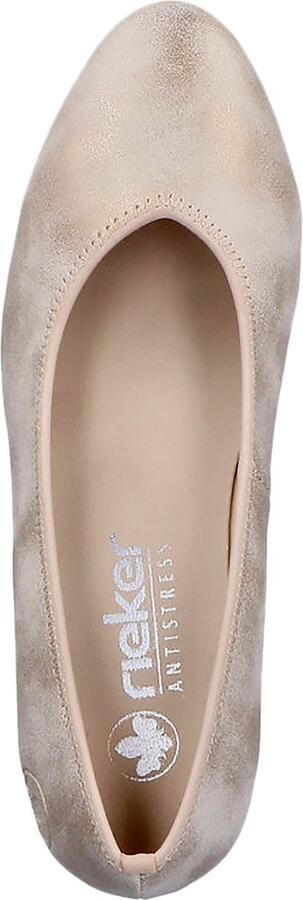 Rieker Leren ballerina met hak Lagro