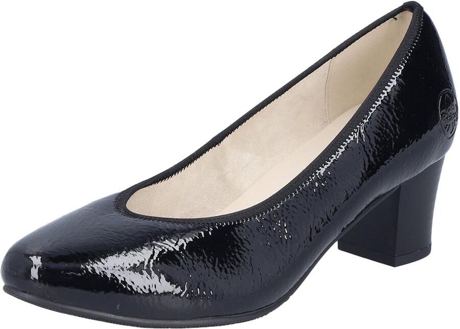 Rieker Leren ballerina met hak Lagro