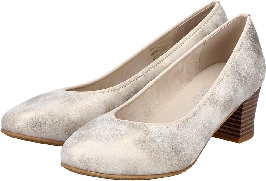 Rieker Leren ballerina met hak Lagro
