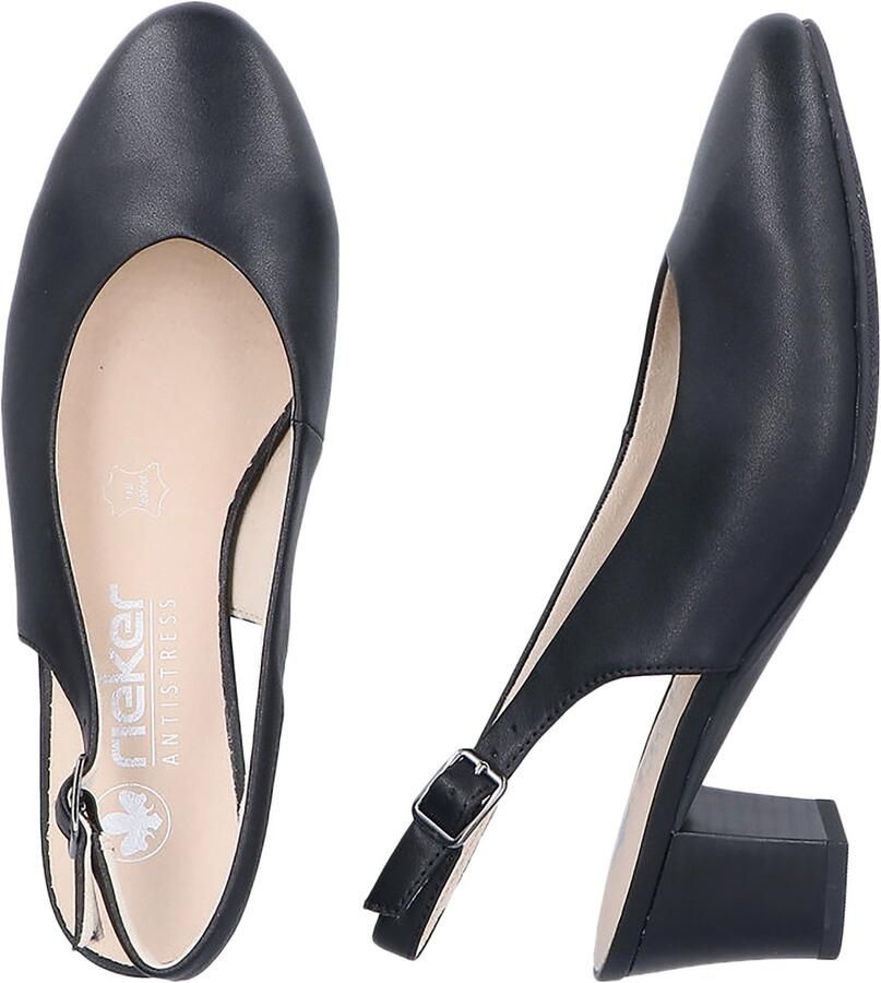 Rieker Leren pumps met kalfshak