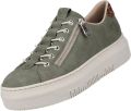 Rieker Plateausneakers met leoprint inzet bij de hak - Groen