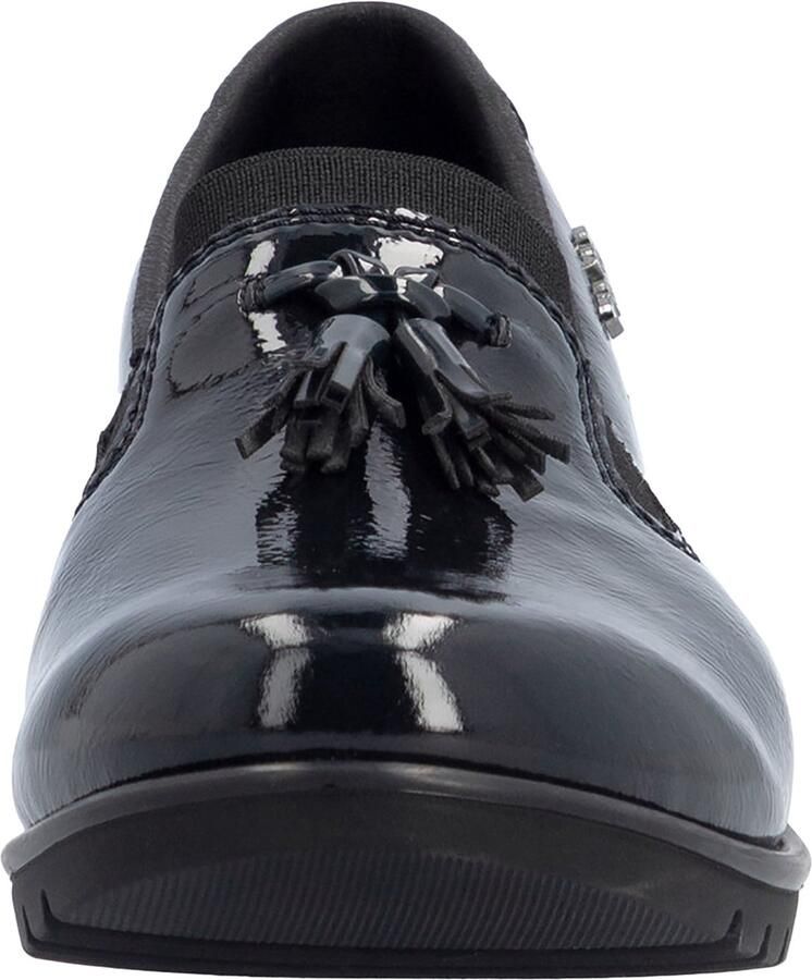 Rieker SoftLack-leren mocassins met plateauzool
