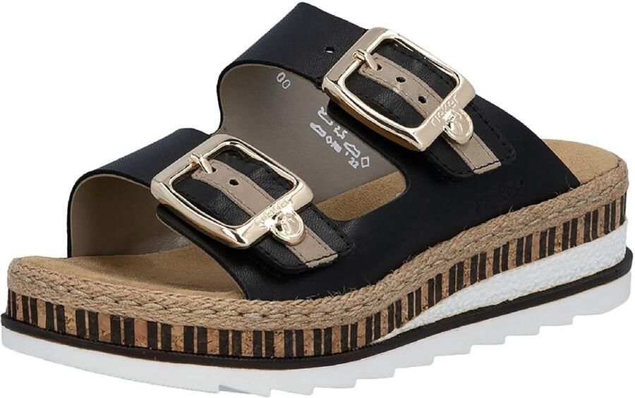 Rieker Montreux leren sandalen met sleehak - Foto 2