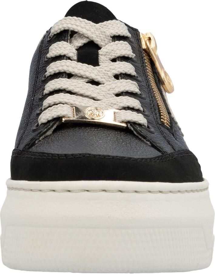 Rieker Plateausneakers veterschoenen lage schoen vrijetijdsschoen met zijrits