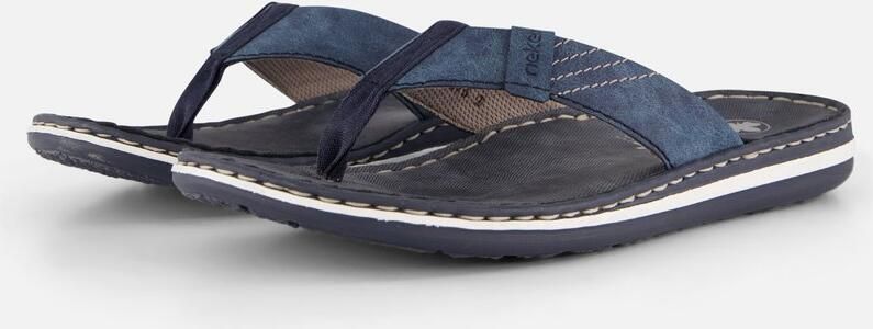 Rieker Morelia Slippers blauw Imitatieleer