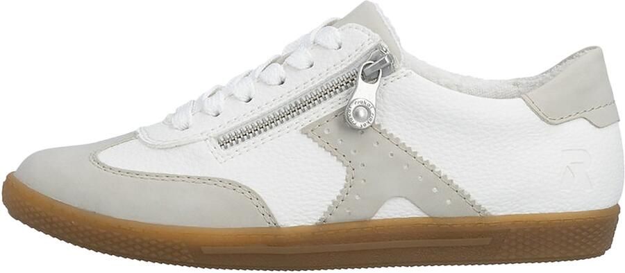 Rieker Sneakers lage schoen vrijetijdsschoen veterschoen met ritssluiting - Foto 3