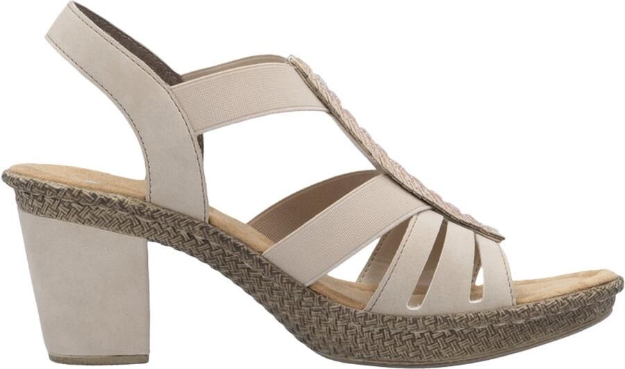 Rieker Morokko sandalen met hak