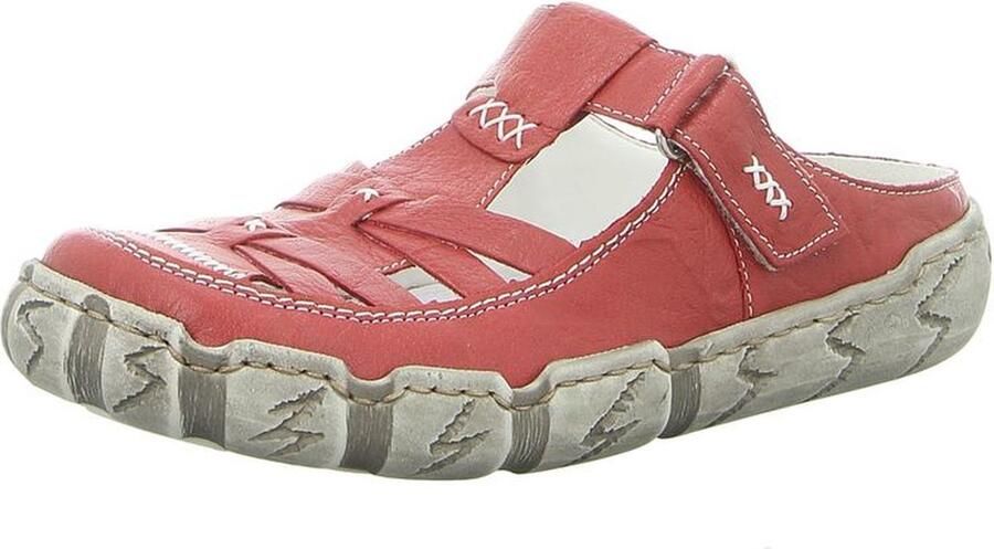 Rieker Clogs met decoratieve stiksels