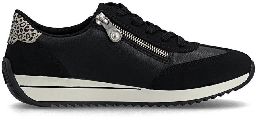 Rieker N1210 00 zwart sneaker dames