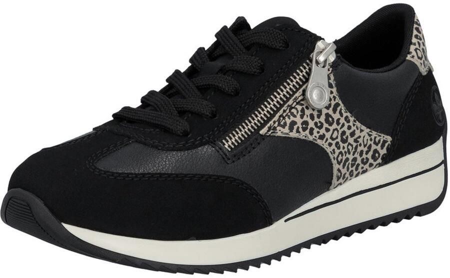 Rieker N1210 00 zwart sneaker dames