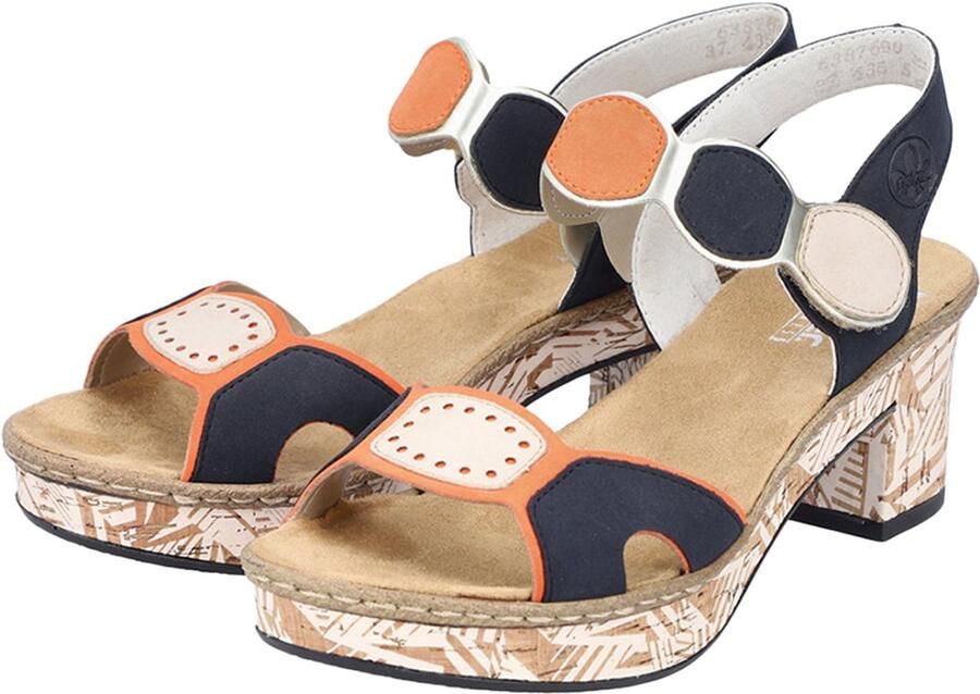 Rieker Namur sandalen met hak