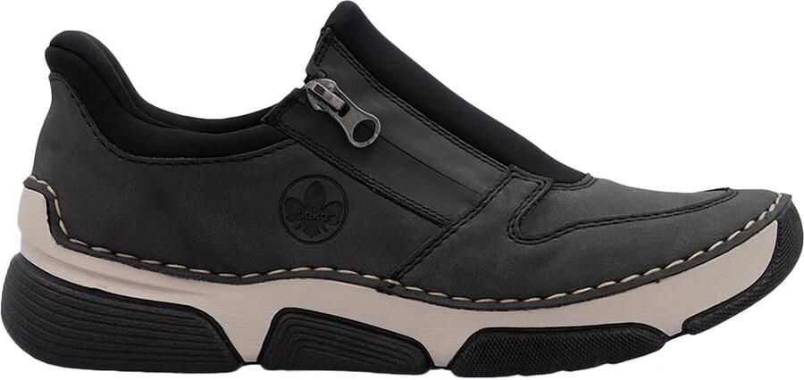 Rieker Slip-on sneakers Ready2GO Lage schoen vrijetijdssneaker met ritssluiting aan de zijkant