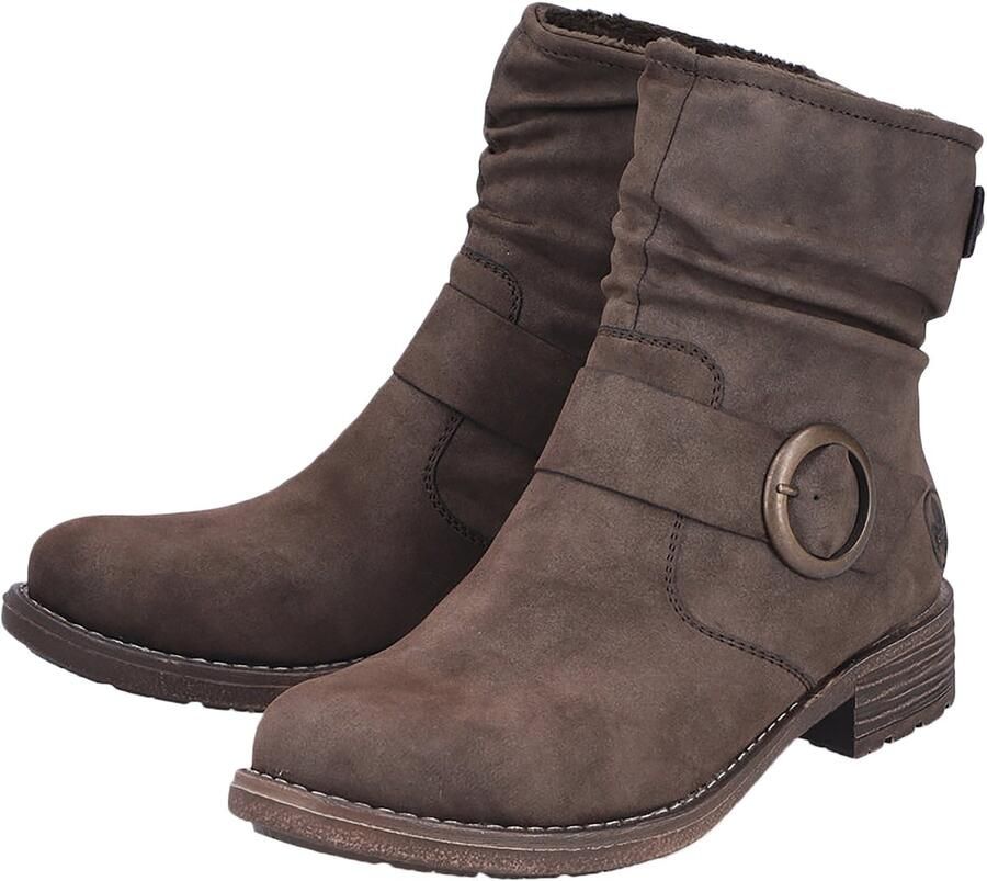 Rieker Laarsjes Boots blokhak slouchy schacht en ritssluiting aan de binnenkant - Foto 2