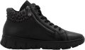 Rieker Odeon hoge leren sneakers - Zwart