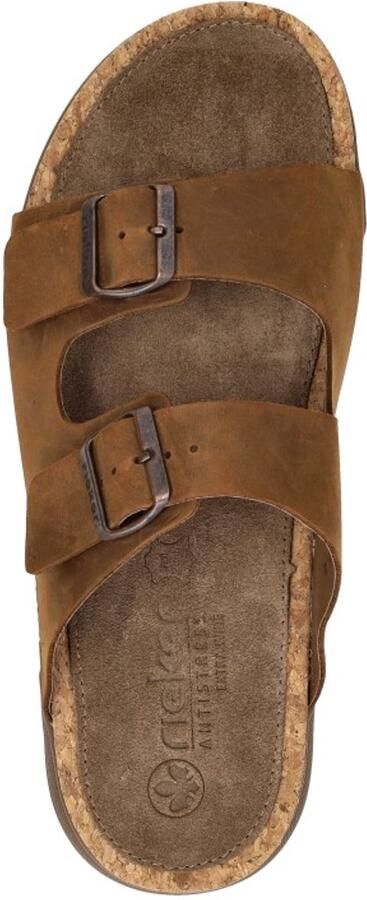 Rieker Slipper 25182-14 Blauw Bruin - Foto 2