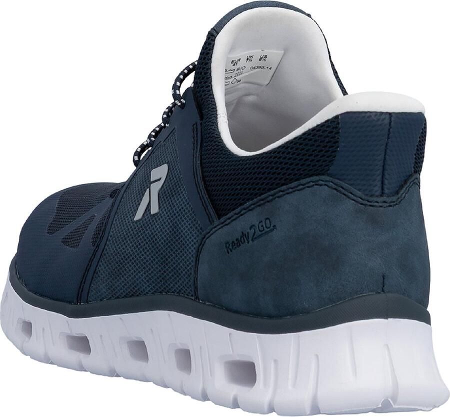 Rieker Heren Sneaker Low Ready2GO Instapper 04355-14 blauw Blue