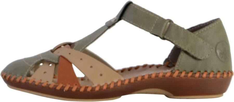 Rieker Klittenbandschoenen met contrastnaden - Foto 2