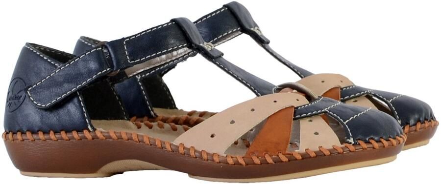 Rieker Sandalen met bandjes voor dames in effen kleur