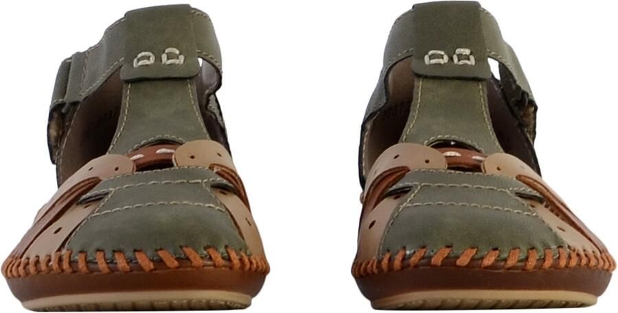 Rieker Klittenbandschoenen met contrastnaden