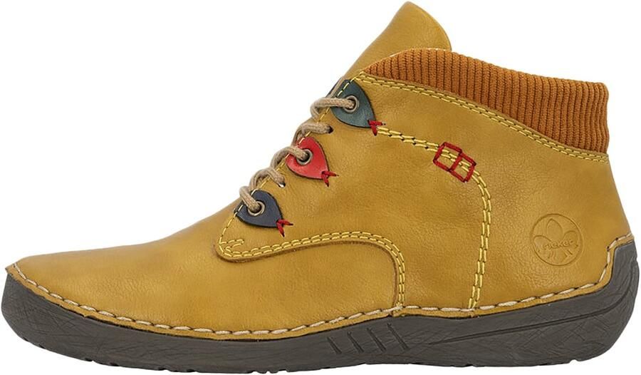 Rieker Veterschoenen Enkellaars High Top Sneaker met binnenzijde ritssluiting - Foto 3