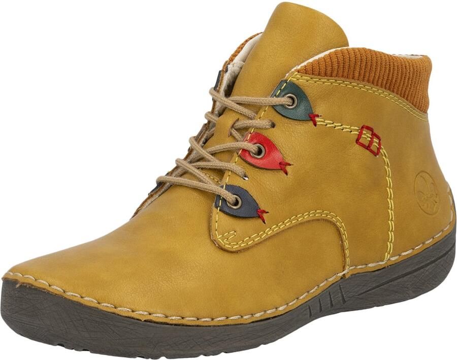 Rieker Veterschoenen Enkellaars High Top Sneaker met binnenzijde ritssluiting - Foto 2