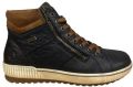 Rieker Remonte Veterboot D0772-16 Blauw Combi Warm Gevoerd - Blauw/Bruin