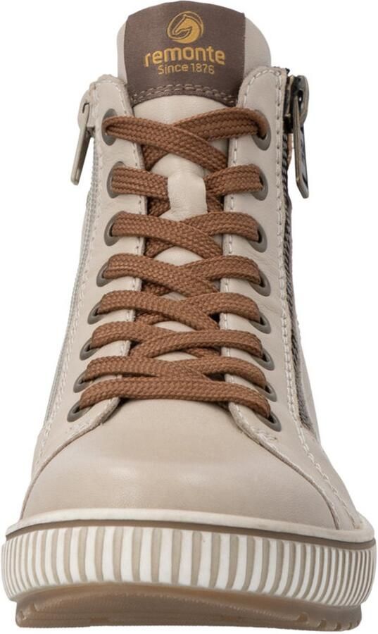 Rieker Remonte Veterboot D0772-62 Beige Combi Warm Gevoerd