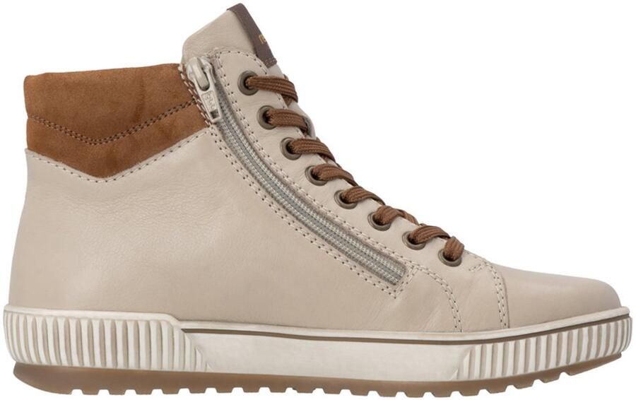 Rieker Remonte Veterboot D0772-62 Beige Combi Warm Gevoerd