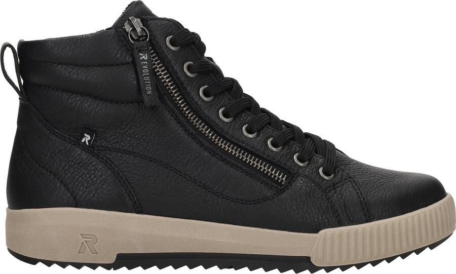 RRieker R-Rieker Hoge veterschoenen ankle boot high top sneaker leisure boots with zipper