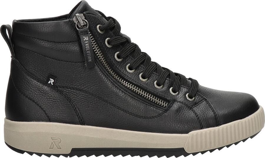 RRieker R-Rieker Hoge veterschoenen ankle boot high top sneaker leisure boots with zipper