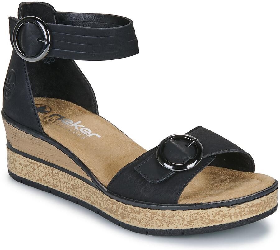 Rieker Sandaal 63780-00 Zwart