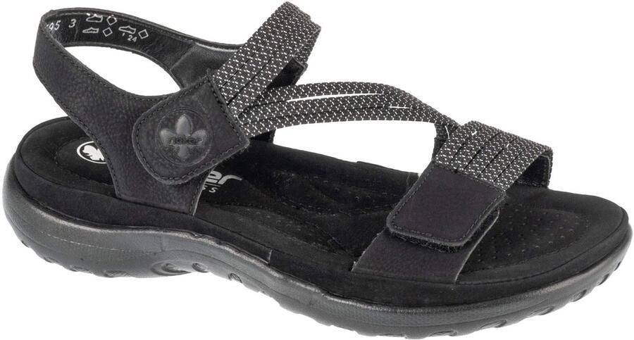 Rieker Sandalen zomerschoen sandaal sleehak met elastieken - Foto 2