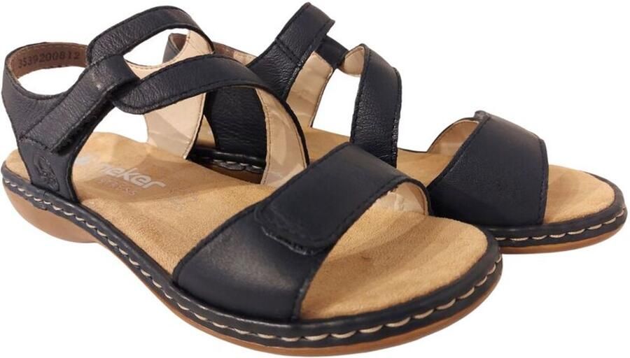 Rieker Sandaal 659 Blauw Zacht Voetbed