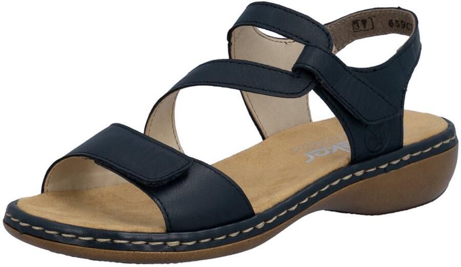 Rieker Sandaal 659 Blauw Zacht Voetbed