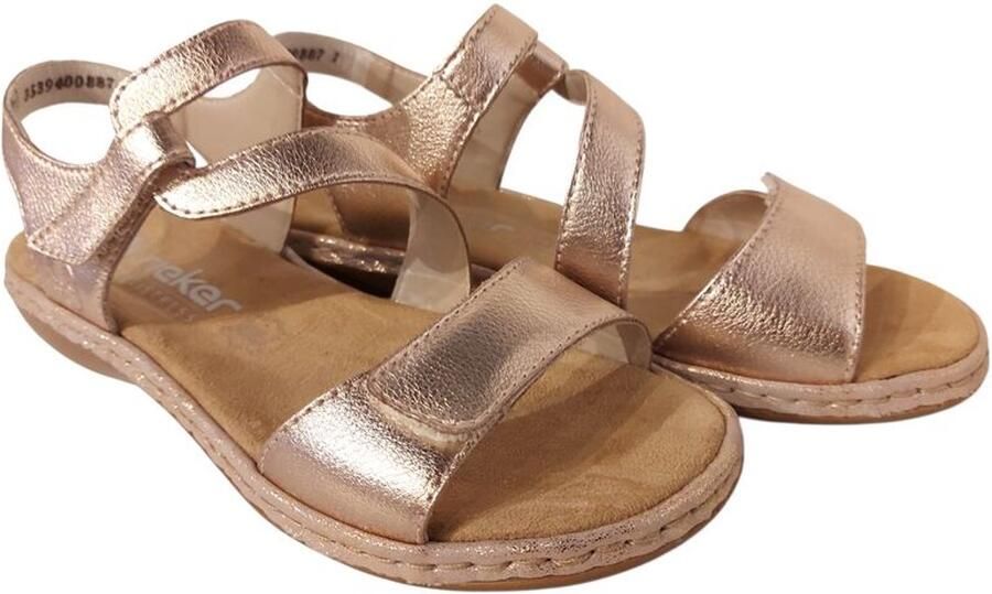 Rieker Sandaal 659 Metallic Zacht Voetbed
