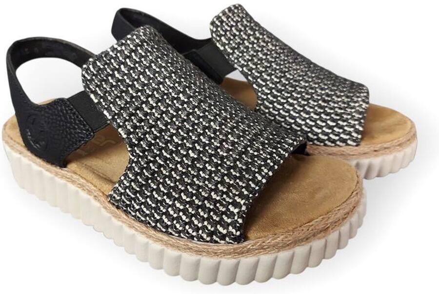 Rieker Sandaal 69276-00 Zwart