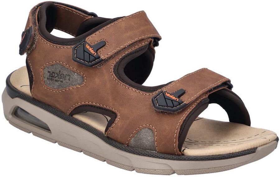 Rieker Sandalen trekkingsandaal outdoorsandaal zomerschoen met klittenbandsluitingen