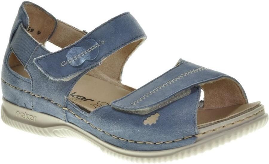 Rieker Blauwe Comfort Sandaal Blue Dames - Foto 2