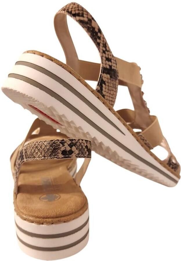 Rieker Sandaal V0649 20 Beige Combi