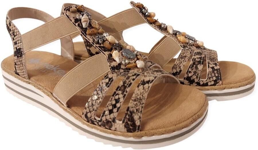Rieker Sandaal V0649 20 Beige Combi