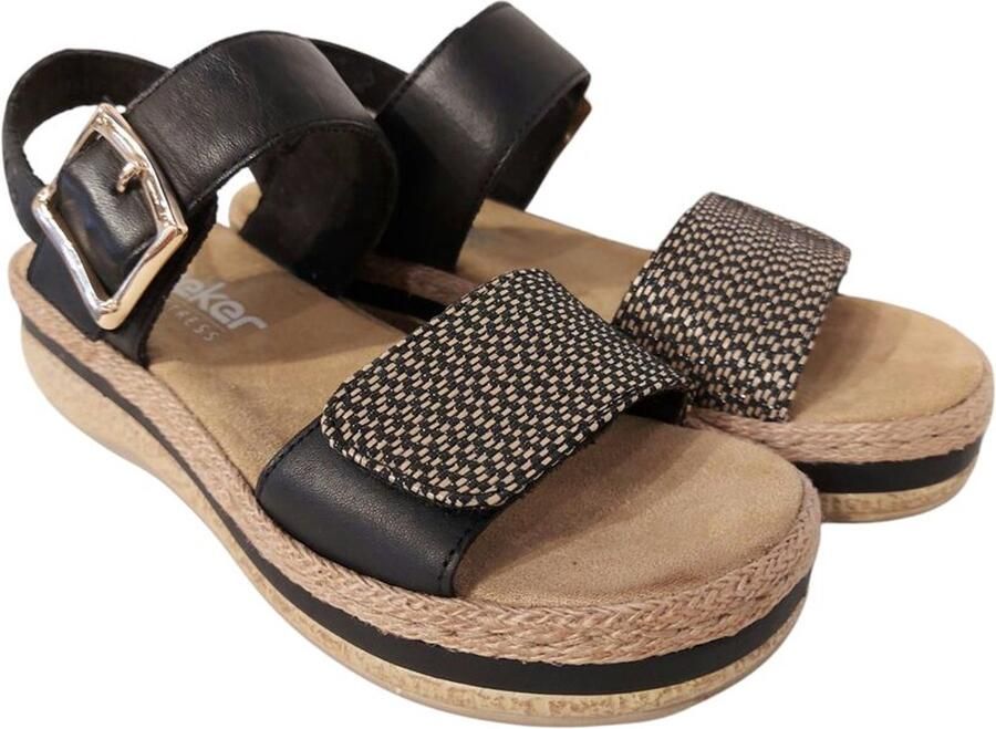 Rieker Sandaal V0951-00 Zwart