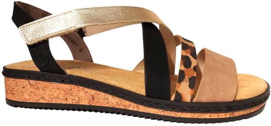 Rieker Sandaal V3663-92 Bruin Multi