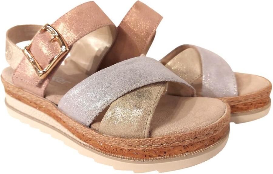 Rieker Sandaal V7951-90 Metallic