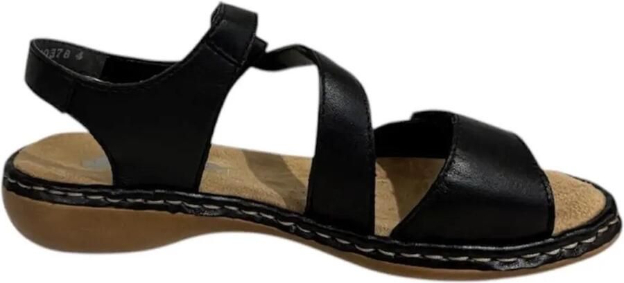 Rieker Sandaal zwart Kleur Zwart)