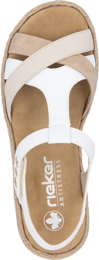 Rieker Sandale Compensée en cuir Massa