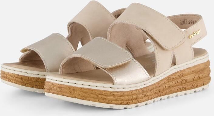Rieker Sandaal 62761-90 Goud Beige Wijdte H - Foto 2