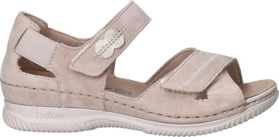 Rieker Dames Sandaal V7474-60 Beige Wijdte H