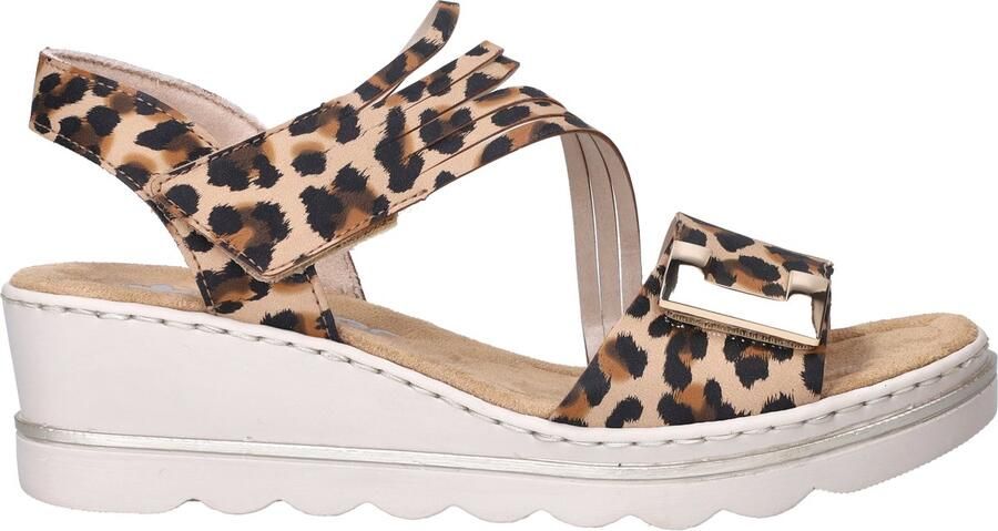 Rieker Sandalen Plat Sandalen Plat Cognac