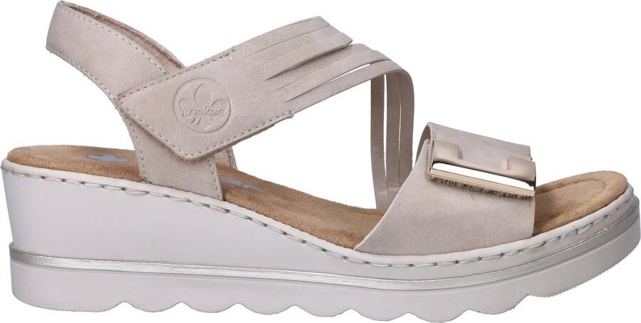 Rieker Sandalen met sleehak 67410-62 - Foto 2