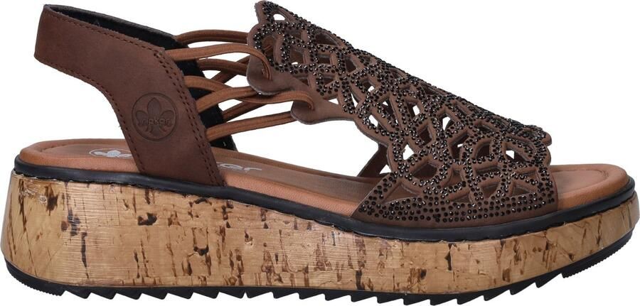 Rieker Sandalen Dames Bruin